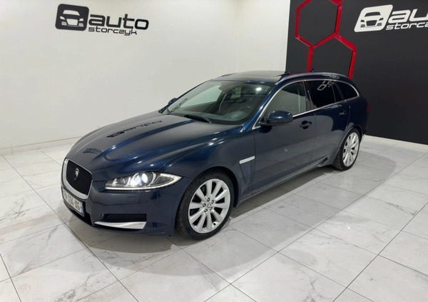 Jaguar XF cena 35700 przebieg: 206042, rok produkcji 2013 z Drezdenko małe 407